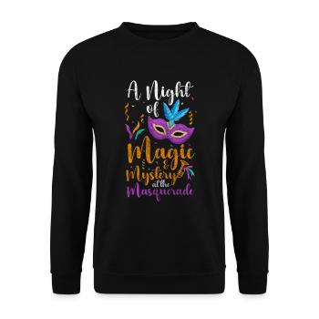 Party Stranger Protection - Unisex Sweatshirt - black - Front - Alina (178cm) & Michal (187cm)