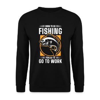 Tournoi sportif de pêche à la canne à pêche - Sweat-shirt Unisexe - noir - Devant - Alina (178cm) & Michal (187cm)