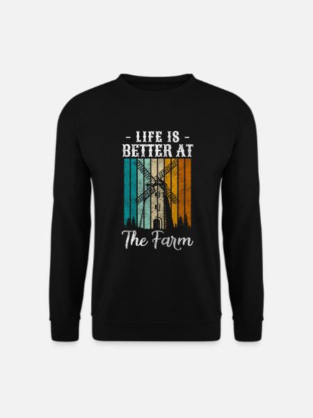 Agriculture Hero Cow Demonstrating - Unisex Sweatshirt - black