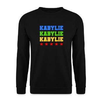 Kabylei - Unisex Pullover - Schwarz - Vorne - Alina (178cm) & Michal (187cm)