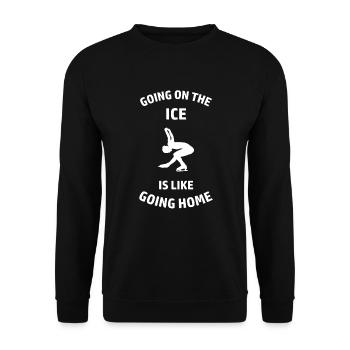Figure skating figure skater - Unisex Sweatshirt - black - Front - Alina (178cm) & Michal (187cm)