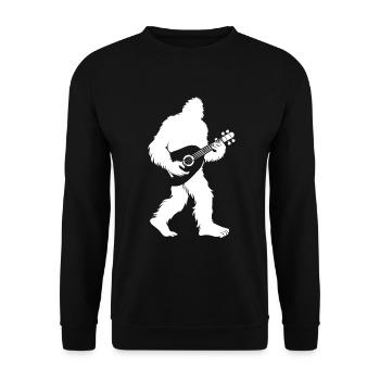 Gift for dulcimer lover - Unisex Sweatshirt - black - Front - Alina (178cm) & Michal (187cm)