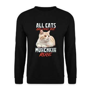 Munchkin - Sweat-shirt Unisexe - noir - Devant - Alina (178cm) & Michal (187cm)