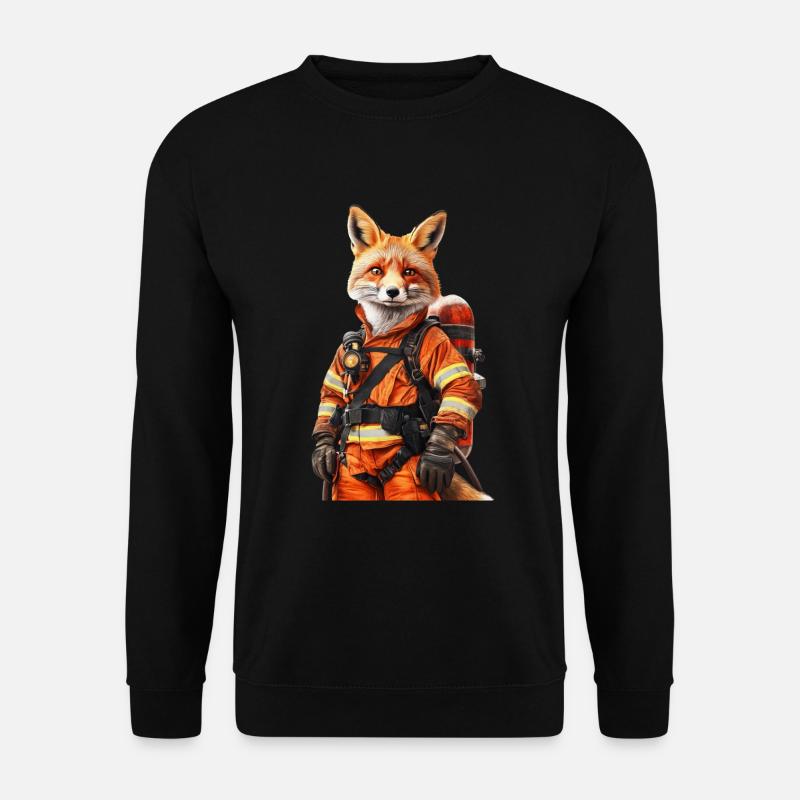 Fuchs - Unisex Pullover - Schwarz