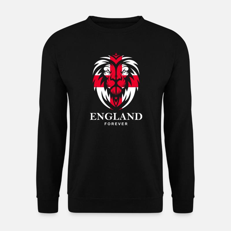 ENGLAND LION HEAD WITH ST. GEORG CROSS - Unisex Sweatshirt - black