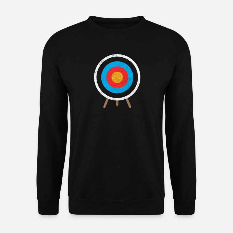Archère de tir à l'arc visant la flèche - Sweat-shirt Unisexe - noir