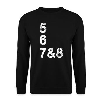 Cadeau d'anniversaire Dance Design 567 & 8 Dancer Count - Sweat-shirt Unisexe - noir - Devant - Alina (178cm) & Michal (187cm)