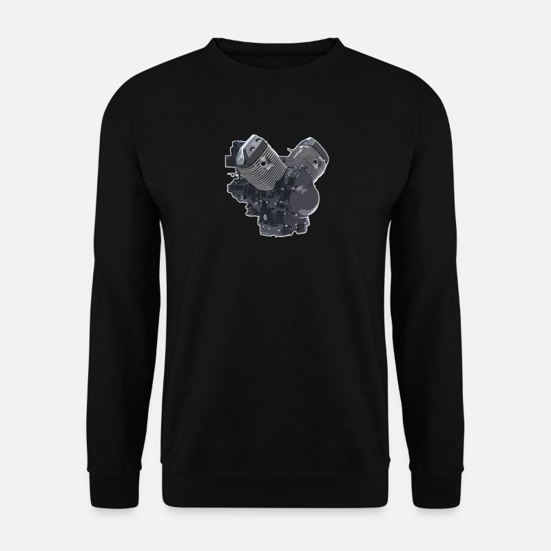 Guzzi Motor T-Shirt I Moto Guzzi V 85 - Unisex Pullover - Schwarz
