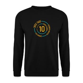 Kinder 10. Geburtstag Kinder Geschenke - Unisex Pullover - Schwarz - Vorne - Alina (178cm) & Michal (187cm)
