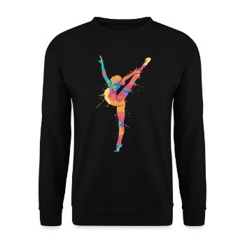 Gymnast Gymnastics Artistic Gymnastics Girls Gymnastics - Unisex Sweatshirt - black - Front - Alina (178cm) & Michal (187cm)