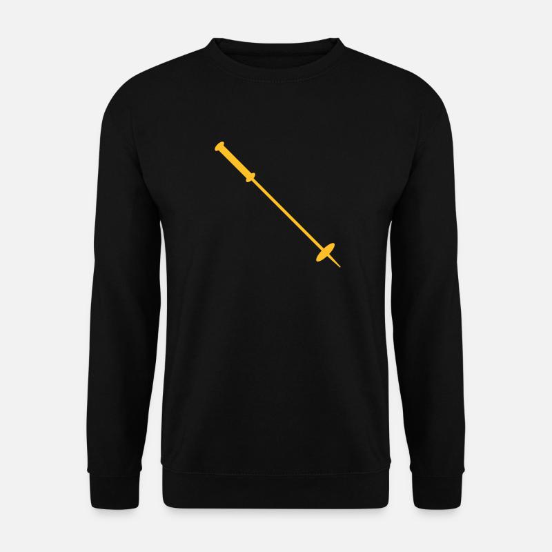 Skistock - Unisex Pullover - Schwarz