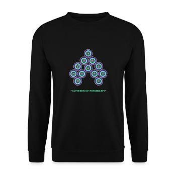 Patterns Of Possibility - Unisex Sweatshirt - black - Front - Alina (178cm) & Michal (187cm)