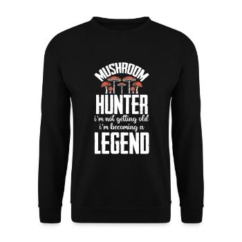 Cueilleurs de champignons et amis champignons - Sweat-shirt Unisexe - noir - Devant - Alina (178cm) & Michal (187cm)