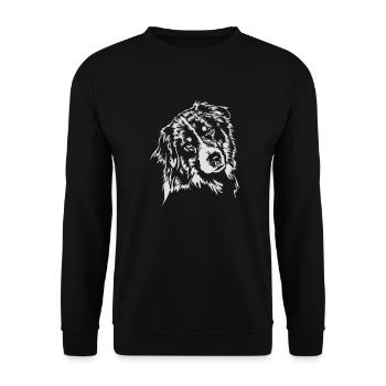 Australian Shepherd Wilsigns - Unisex Sweatshirt - black - Front - Alina (178cm) & Michal (187cm)