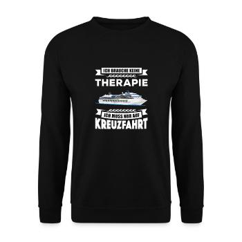 Kreuzfahrt Shirt - Kreuzfahrt Schiff - Geschenk - Unisex Pullover - Schwarz - Vorne - Alina (178cm) & Michal (187cm)