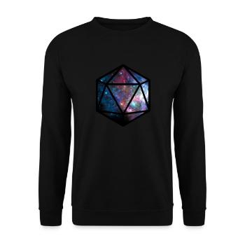 20 dés de galaxie - Sweat-shirt Unisexe - noir - Devant - Alina (178cm) & Michal (187cm)