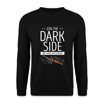 Fagottrohr für Fagottist und Fagottorchester - Unisex Pullover - Schwarz - Vorne - Alina (178cm) & Michal (187cm)