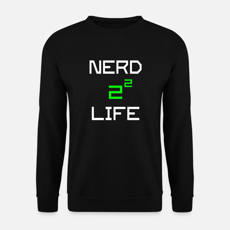 Nerd 4 Life - Mathematik Spruch - Unisex Pullover - Schwarz