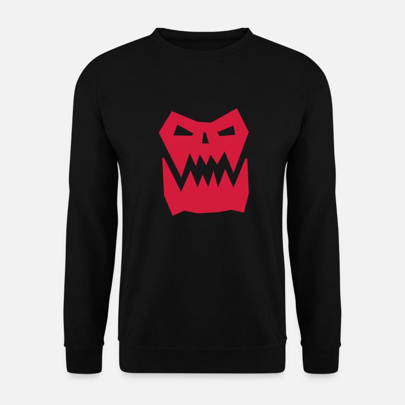 Ork-Gesicht - Unisex Pullover - Schwarz