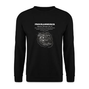 Programmierer Duden - Unisex Pullover - Schwarz - Vorne - Alina (178cm) & Michal (187cm)