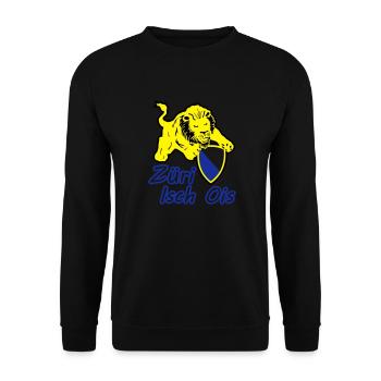 Züri isch ois - Unisex Pullover - Schwarz - Vorne - Alina (178cm) & Michal (187cm)