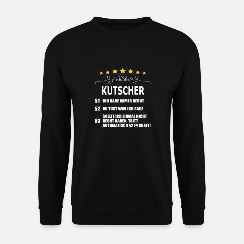 KUTSCHER - Unisex Pullover - Schwarz