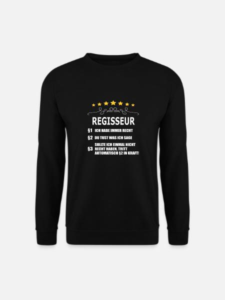 REGISSEUR - Unisex Pullover - Schwarz