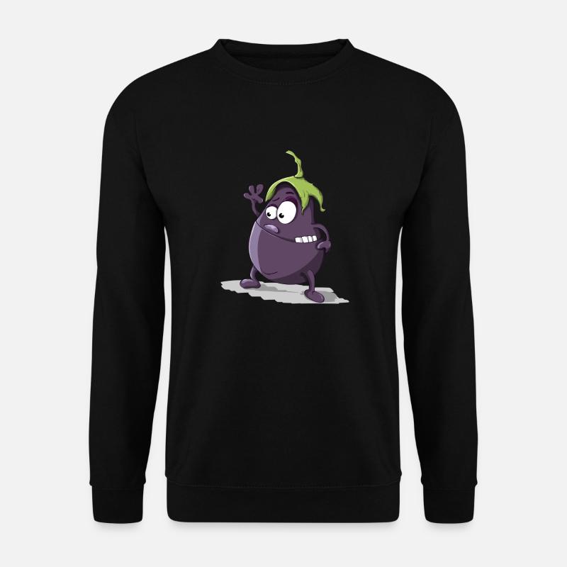 Aubergine - Unisex Pullover - Schwarz