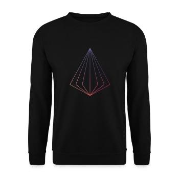 Triangel - Unisex Pullover - Schwarz - Vorne - Alina (178cm) & Michal (187cm)