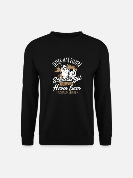 Australian Shepherd Aussie Hund Glückspilz - Unisex Pullover - Schwarz