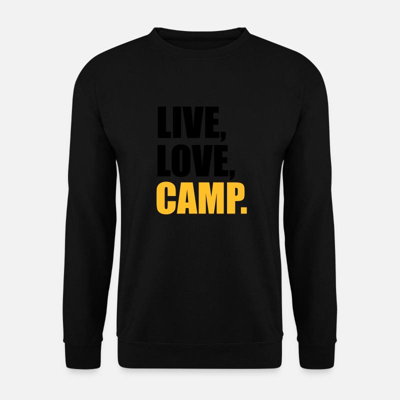 camping - Unisex Pullover - Schwarz