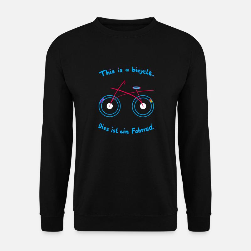 Das Fahrrad auf Englisch. - Unisex Pullover - Schwarz