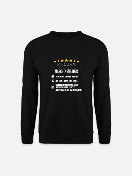 MASCHINENBAUER (2) - Unisex Pullover - Schwarz