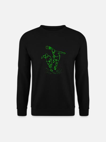 Football Neon Footballer Shirt - Unisex Sweatshirt - black