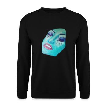 sleep - Unisex Sweatshirt - black - Front - Alina (178cm) & Michal (187cm)
