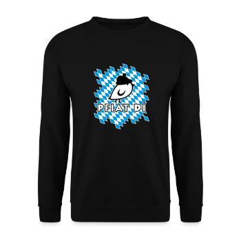 TWEETLERCOOLS - pfiat di - Unisex Sweatshirt - black - Front - Alina (178cm) & Michal (187cm)