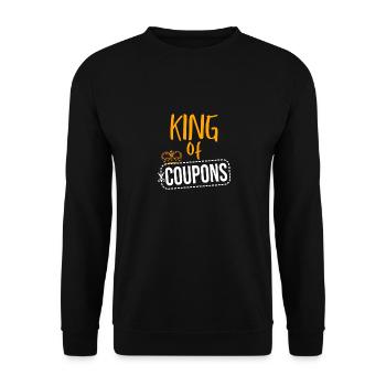 Couponing König - Unisex Pullover - Schwarz - Vorne - Alina (178cm) & Michal (187cm)