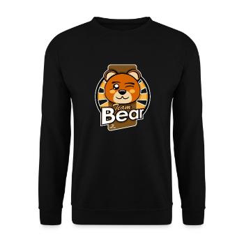 Team Bear - Sweat-shirt Unisexe - noir - Devant - Alina (178cm) & Michal (187cm)