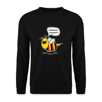 Ich bin eine Biene - Premium Longsleeve - Women - Unisex Pullover - Schwarz - Vorne - Alina (178cm) & Michal (187cm)