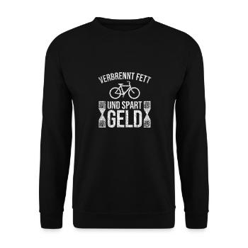 Fahrrad Sportlich - Unisex Pullover - Schwarz - Vorne - Alina (178cm) & Michal (187cm)