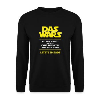 Das wars mit der Arbeit - Unisex Pullover - Schwarz - Vorne - Alina (178cm) & Michal (187cm)