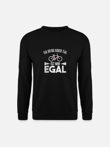 e-Bike Berg oder Tal - Unisex Pullover - Schwarz