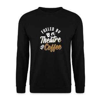 Coffee Theater - Unisex Sweatshirt - black - Front - Alina (178cm) & Michal (187cm)