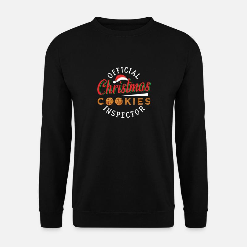 Official Christmas Cookies Inspector - Unisex Pullover - Schwarz