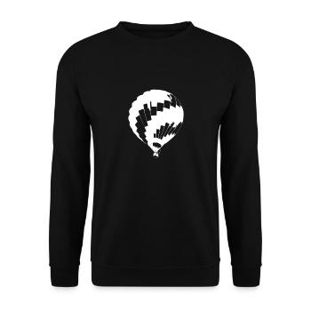 Balloon - Unisex Sweatshirt - black - Front - Alina (178cm) & Michal (187cm)