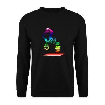 bmx - Unisex Pullover - Schwarz - Vorne - Alina (178cm) & Michal (187cm)