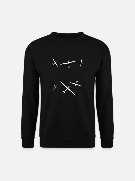 Segelflieger Segelfliegen Geschenk Tshirt - Unisex Pullover - Schwarz