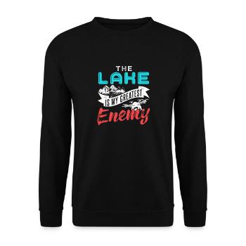 The Lake is my greatest enemy - Unisex Pullover - Schwarz - Vorne - Alina (178cm) & Michal (187cm)