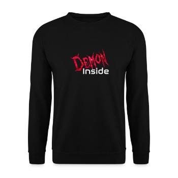Demon Inside - Unisex Sweatshirt - black - Front - Alina (178cm) & Michal (187cm)