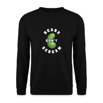 Les haricots ne crient pas - Sweat-shirt Unisexe - noir - Devant - Alina (178cm) & Michal (187cm)